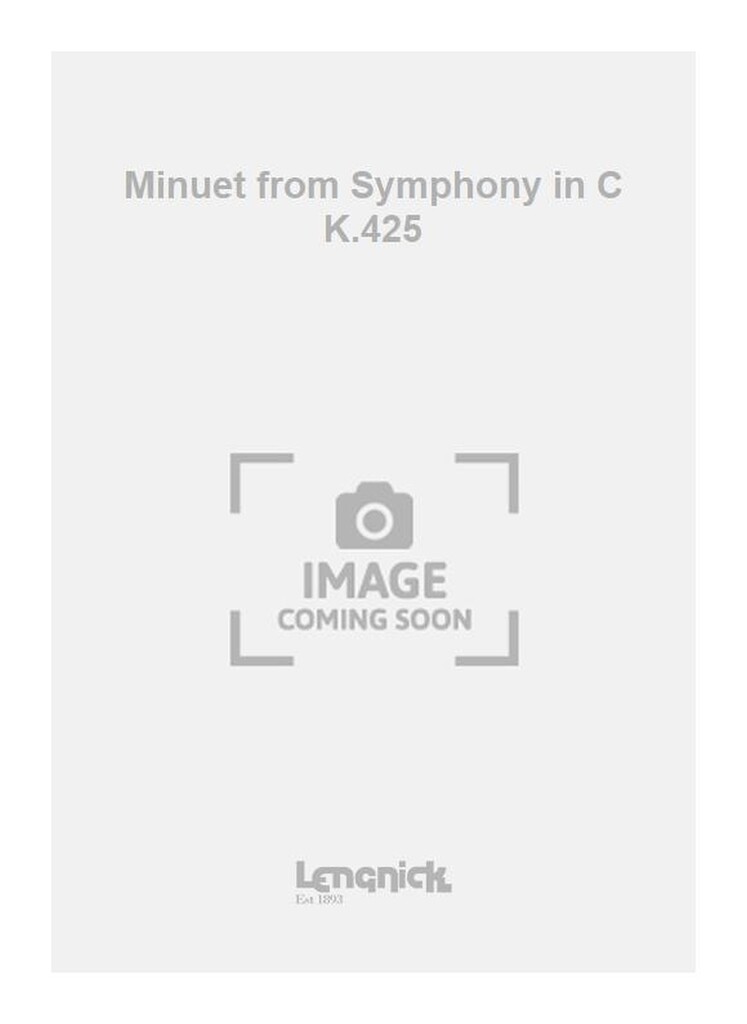 Minuet from Symphony in C K.425